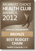 Members Choice Health Club Awards 2012 - Bronze - Best Budget Chain