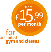 From only £15.99. For unlimited gym and classes.