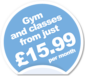 Gym and classes from just &pound;15.99 per month